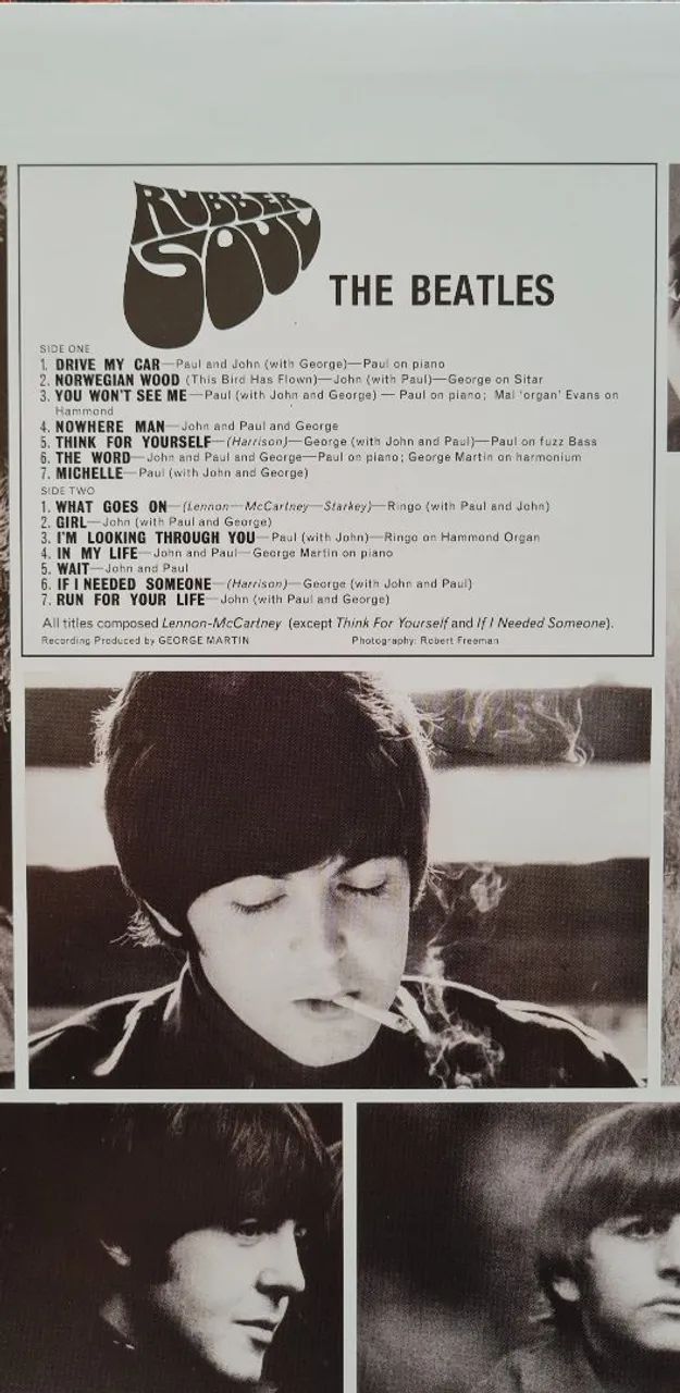 Lp Beatles Rubber soul 180g remaster importado encarte - CDs, DVDs