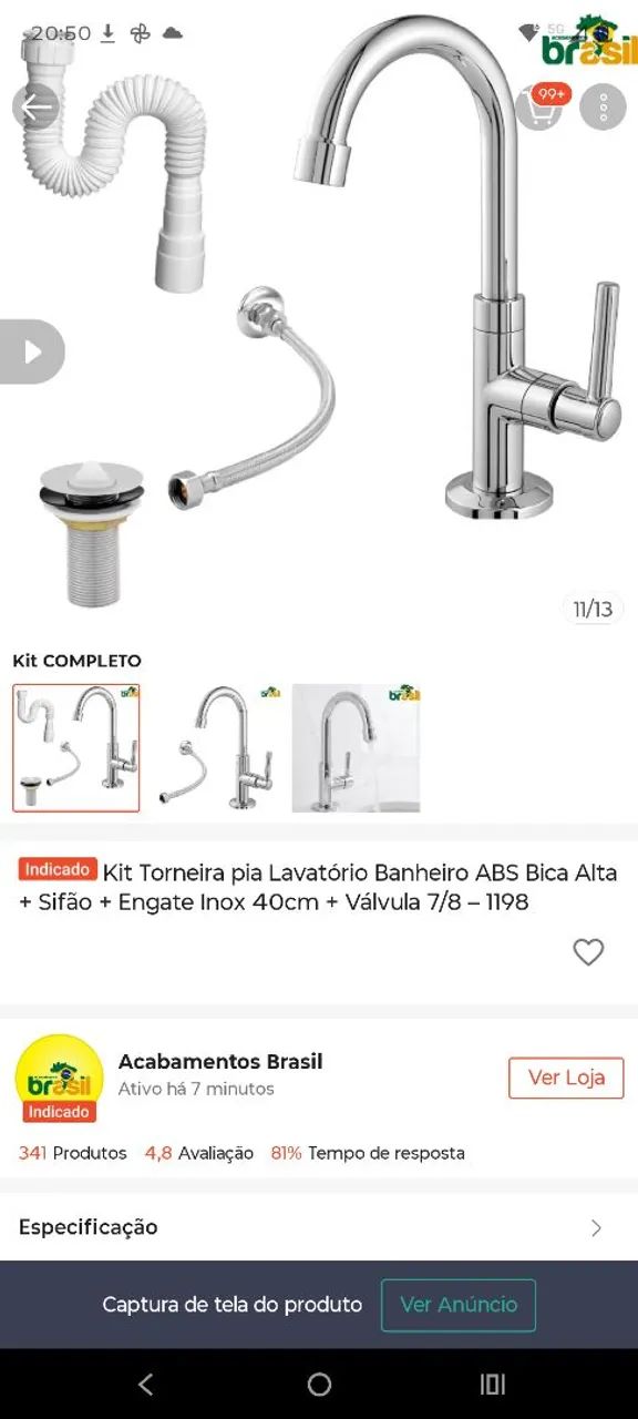 Kit pia banheiro 