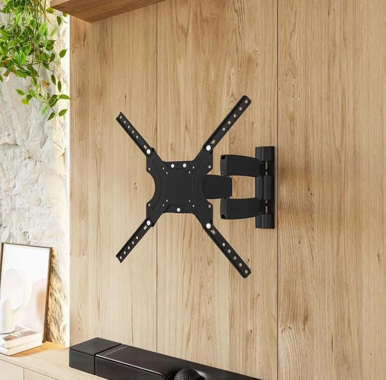 Suporte articulado tv ate 75 polegadas móvel flexivel 360 graus universal - Foto 4