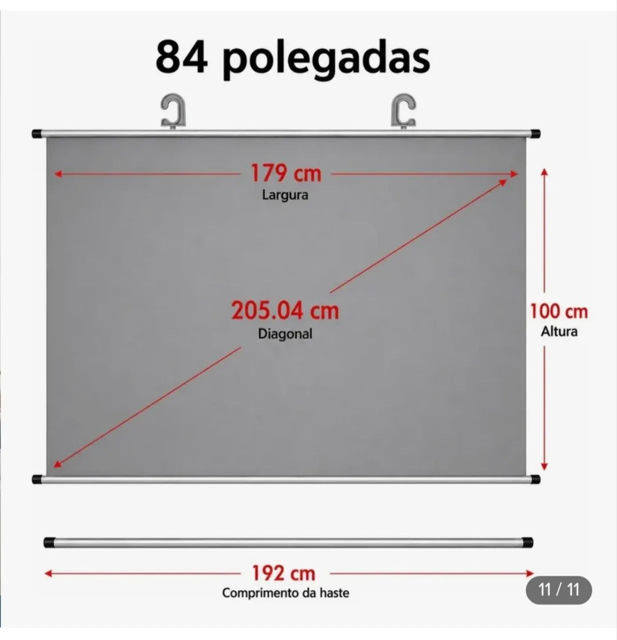 Tela d projeção reflexiva nova  - Foto 3
