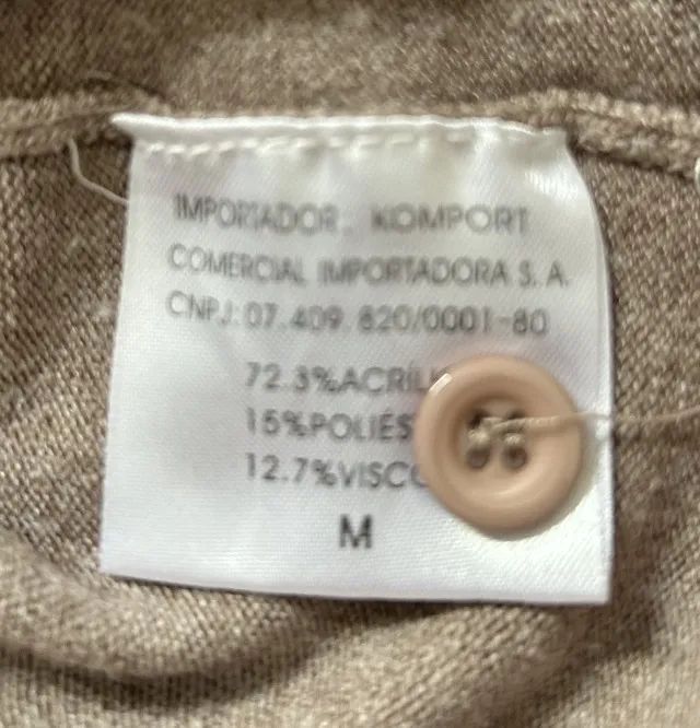 BLUSA  BROKEN RULES MASCULINA M BEGE - Foto 5