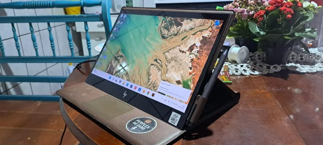 HP Spectre Folio 13 Couro | i7 16GB 512GB SSD | Touch 2 em 1 - Foto 5
