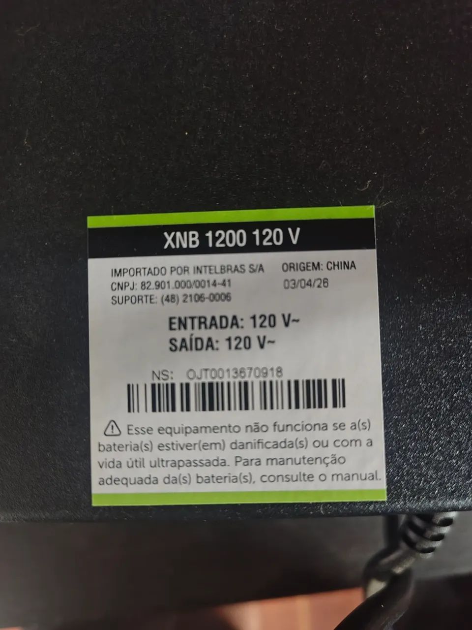 Nobreak Intelbras1200VA 120V - Foto 5