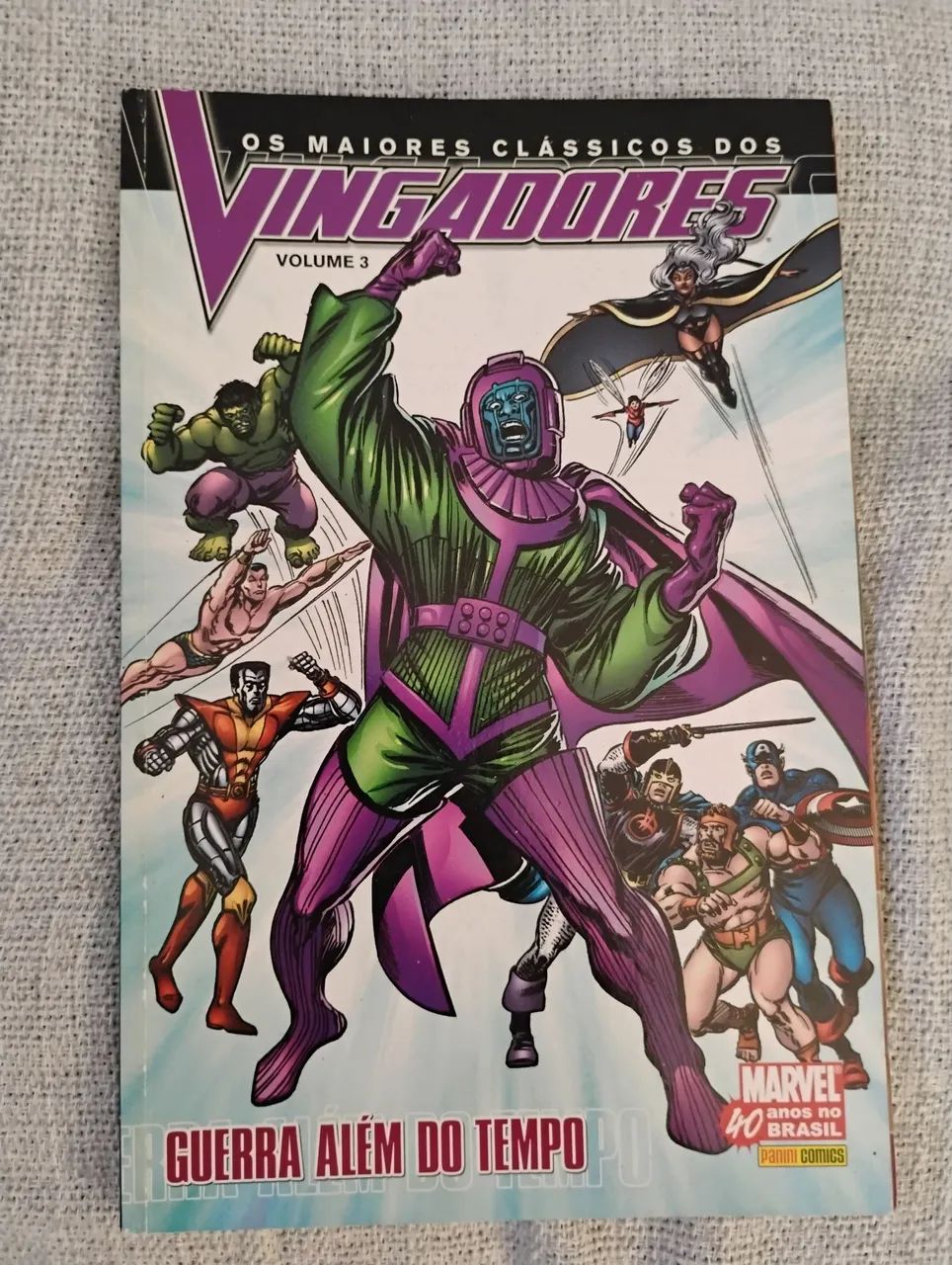 OS MAIORES CLÁSSICOS DOS VINGADORES VOLUME 3 (05/2007) PANINI 