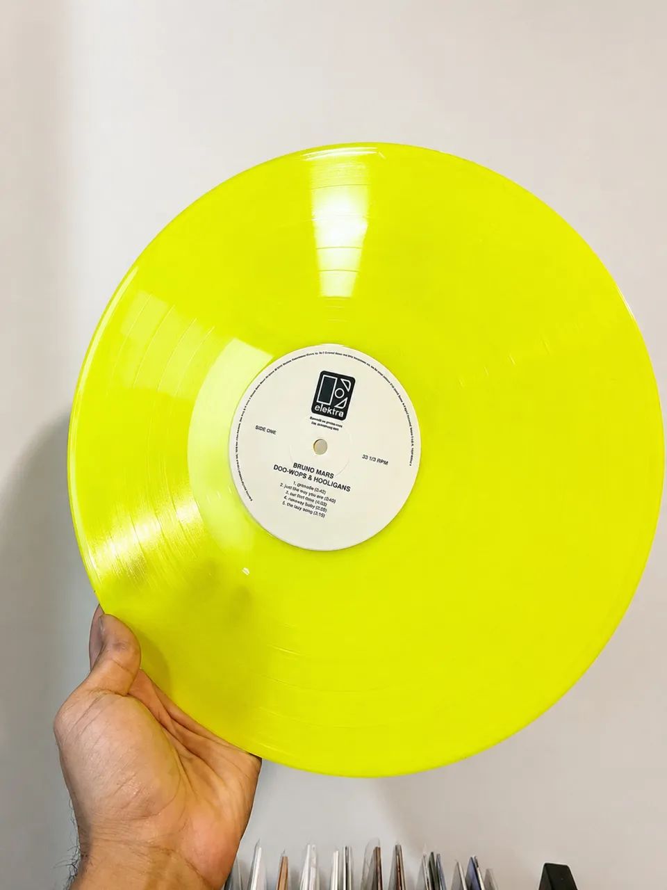 抽象的 brunomars Vinil Bruno Mars - Doo-Wops & Hooligans (Neon Yellow Vinyl) - CDs