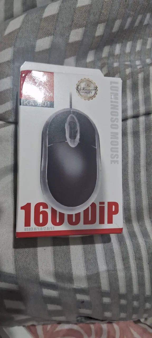 Mouse com fio de led 