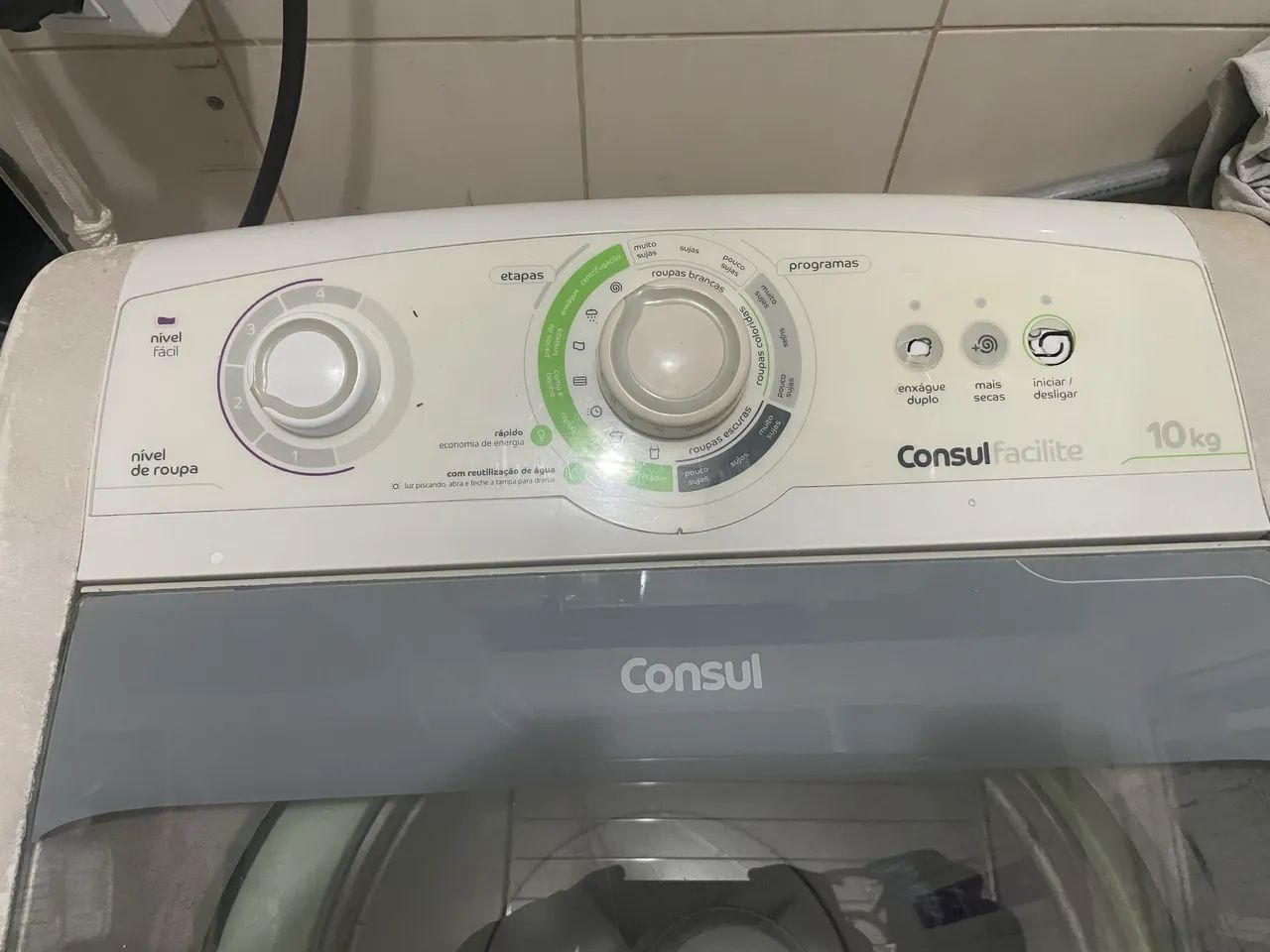 Máquina de lavar cônsul facilite 10 kg