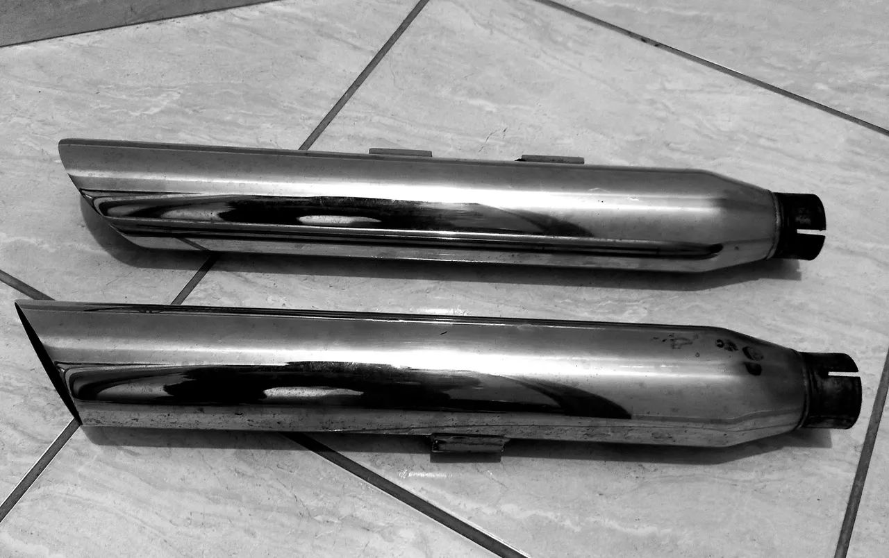 Ponteira cromada 3 polegadas Harley davidson  Fatboy  - Foto 3