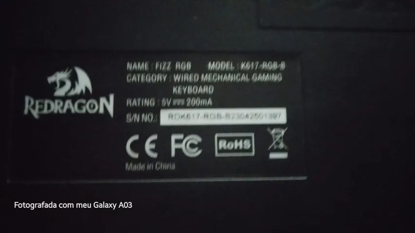 Teclado redragon k617 60% SWITCH AZUL RGB  - Foto 4