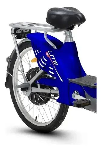 Bicicleta Eletrica Rava Lite Azul Nova - Foto 4