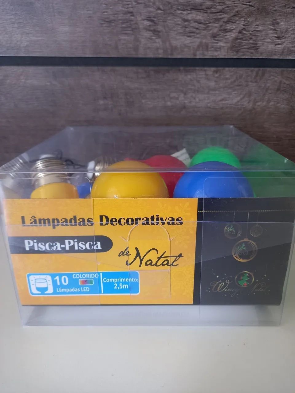 Cordão de luz em Led coloridas, 2 metros e meio NOVO
