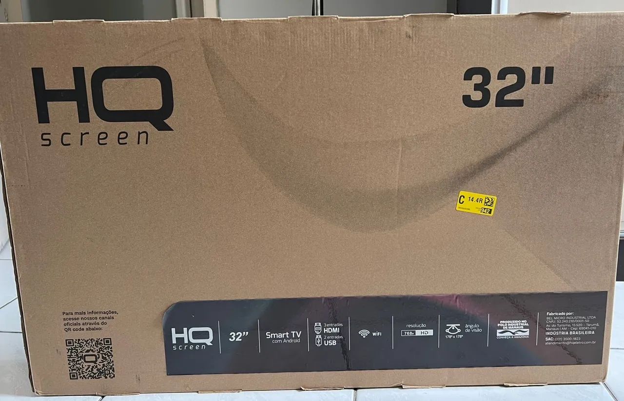 Smart TV HQ 32 polegadas lacrada - Foto 2