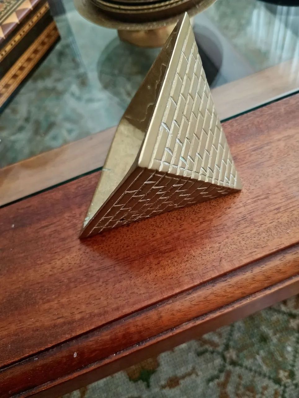 Piramide de bronze vintage  - Foto 5