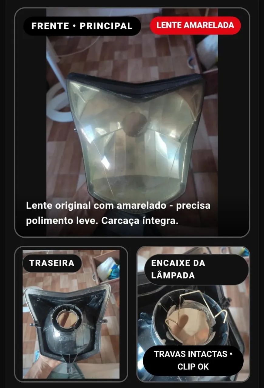 Bloco Óptico Bros 160 Original 2015 a 2023 - João Pessoa" - Foto 4