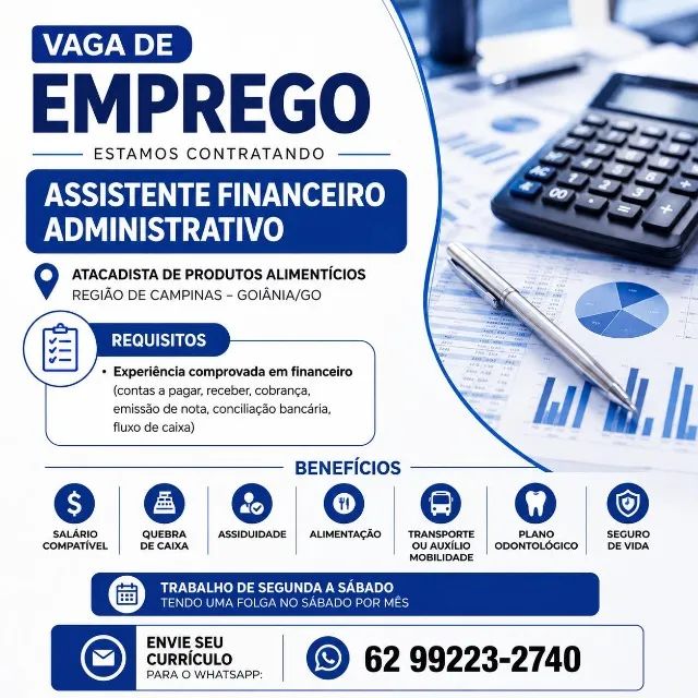 Assistente administrativo financeiro