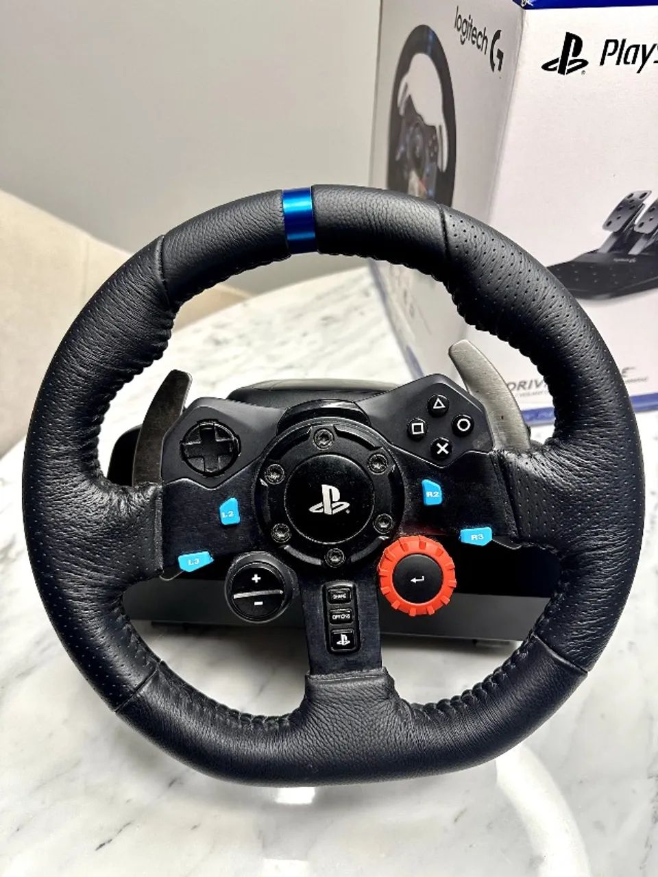 Volante Logitech G29 para PC e PS5/PS4/PS3 IMPECÁVEL com CAIXA - Foto 3
