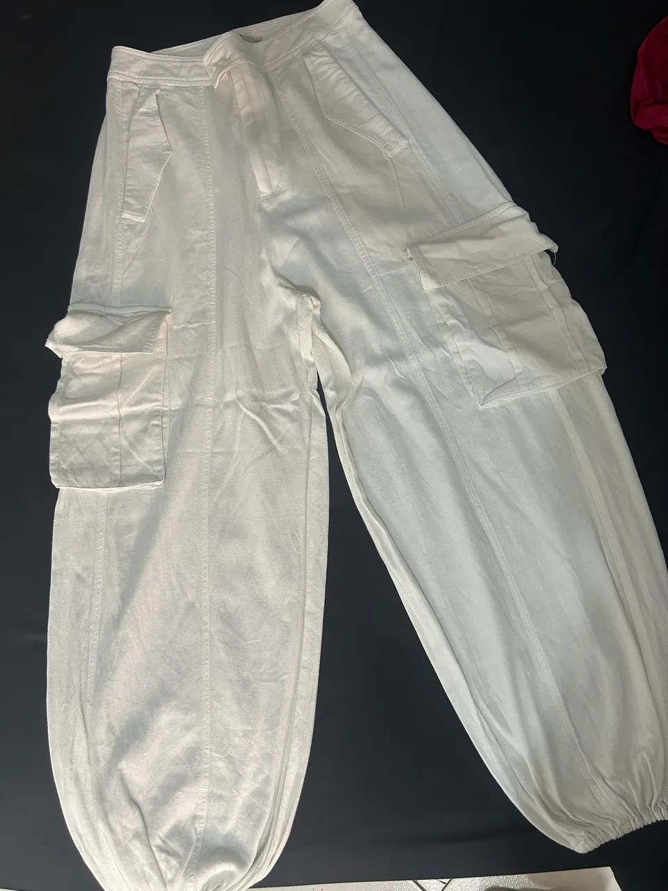 Calça da ALL?S cor branco gelo TAM G/GG