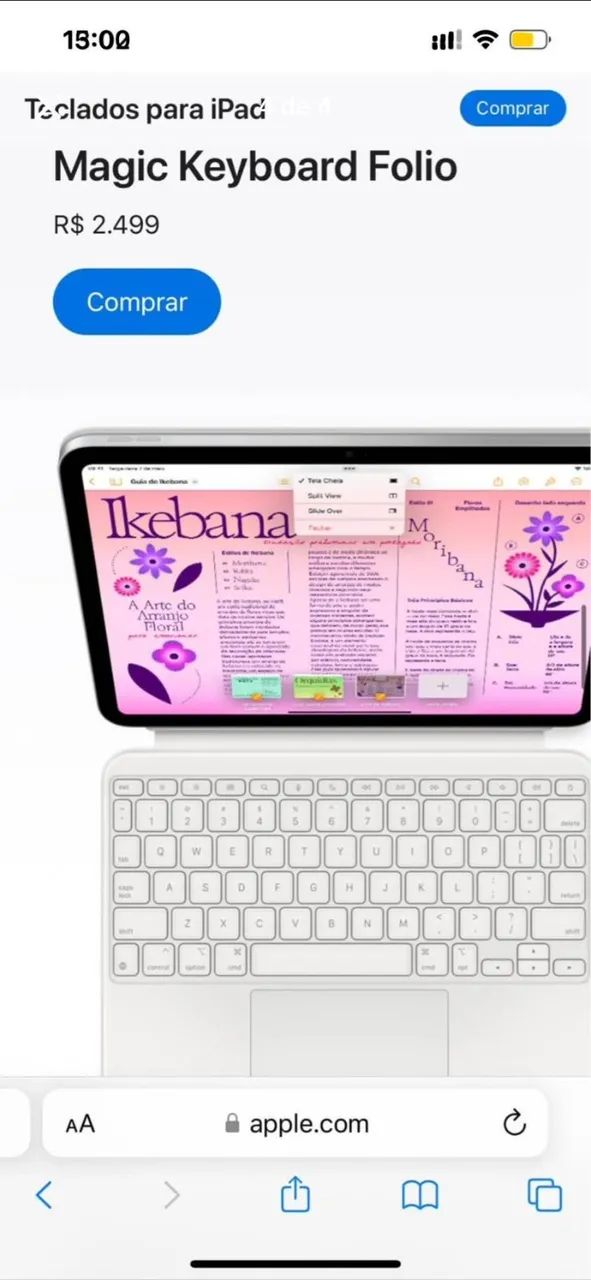 Teclado para Ipad - Magic Keyboard Folio Original - Foto 3