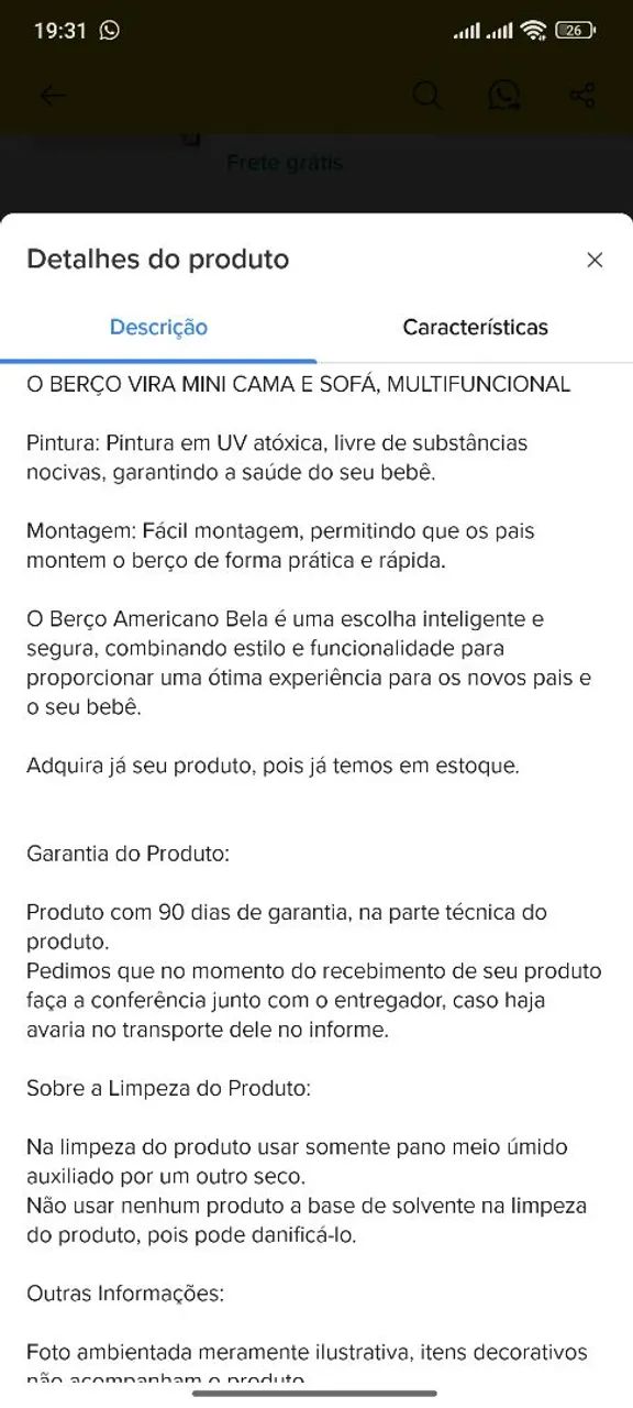 Berço 2em1+ colchão  - Foto 4