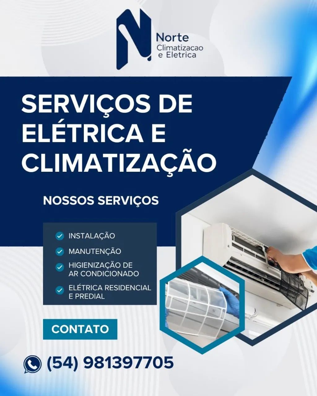 Instalação ar condicionado e eletricista 