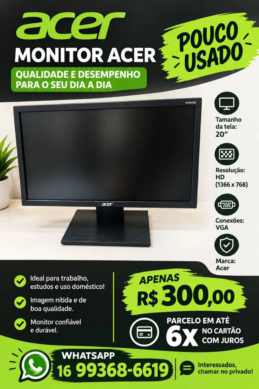Venda de tela Acer  - Foto 2