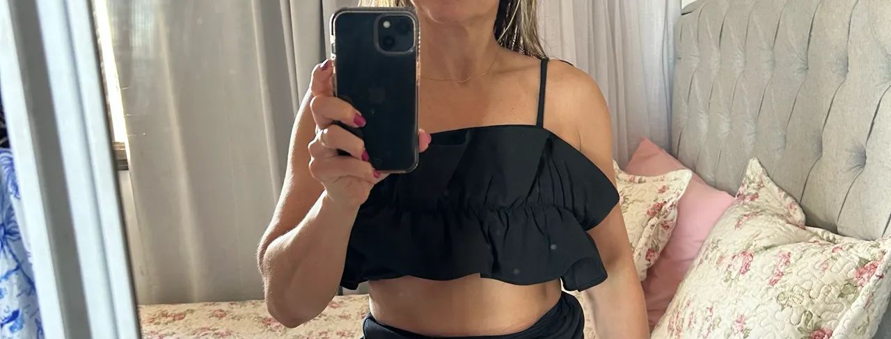 Kit cropped preto e laranja  - Foto 4