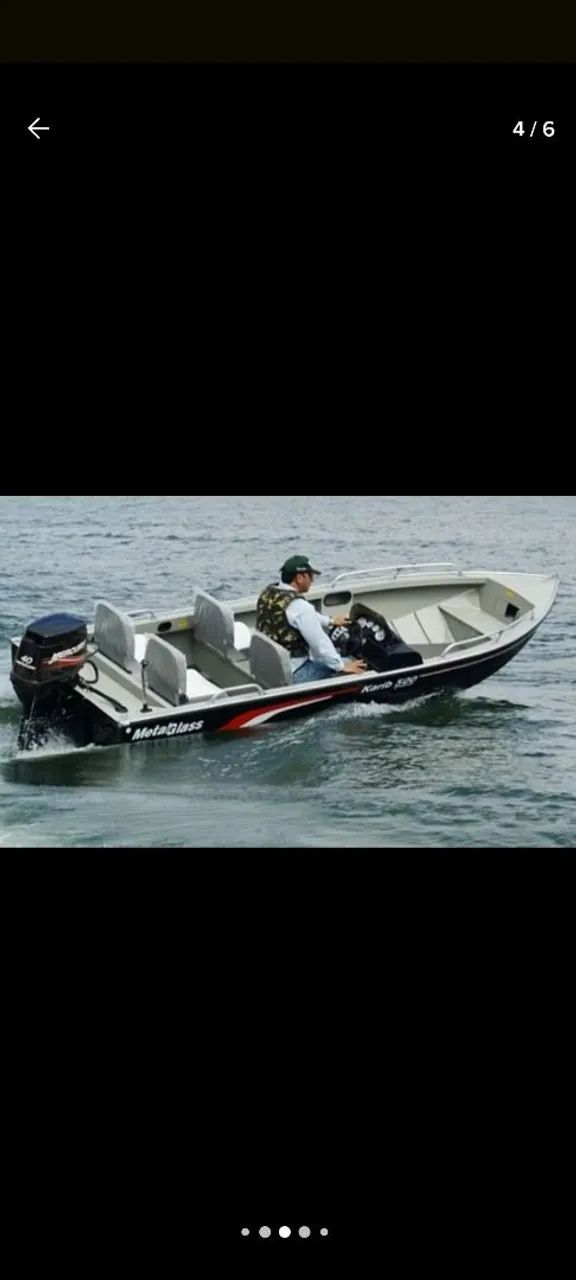 Compro barco de alumínio com console 