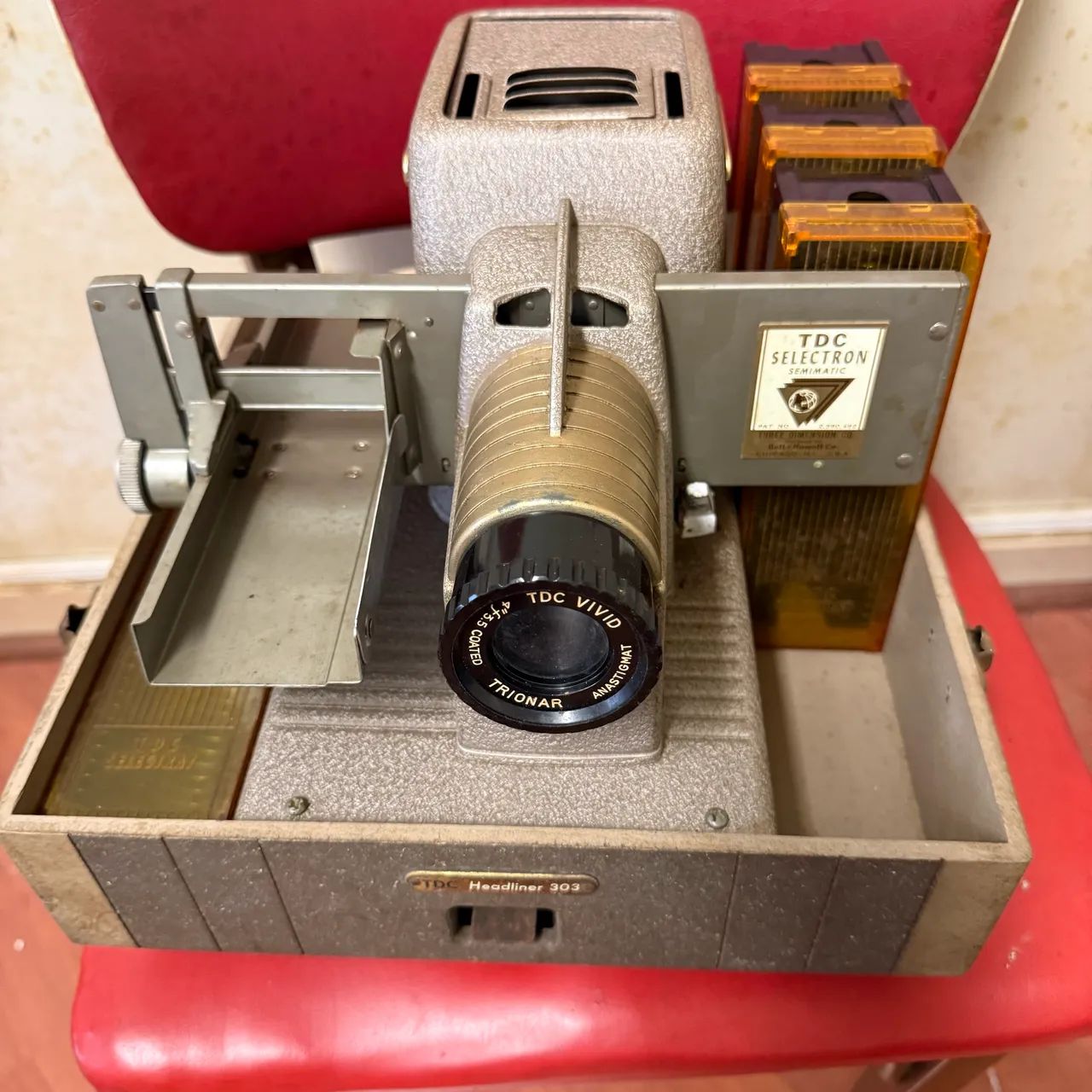 Projetor antigo raro TDC Selectron Semimatic