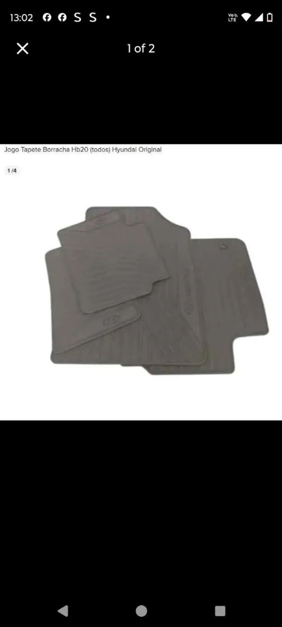 VENDE-SE KIT DE 4 TAPETES PARA CARRO 