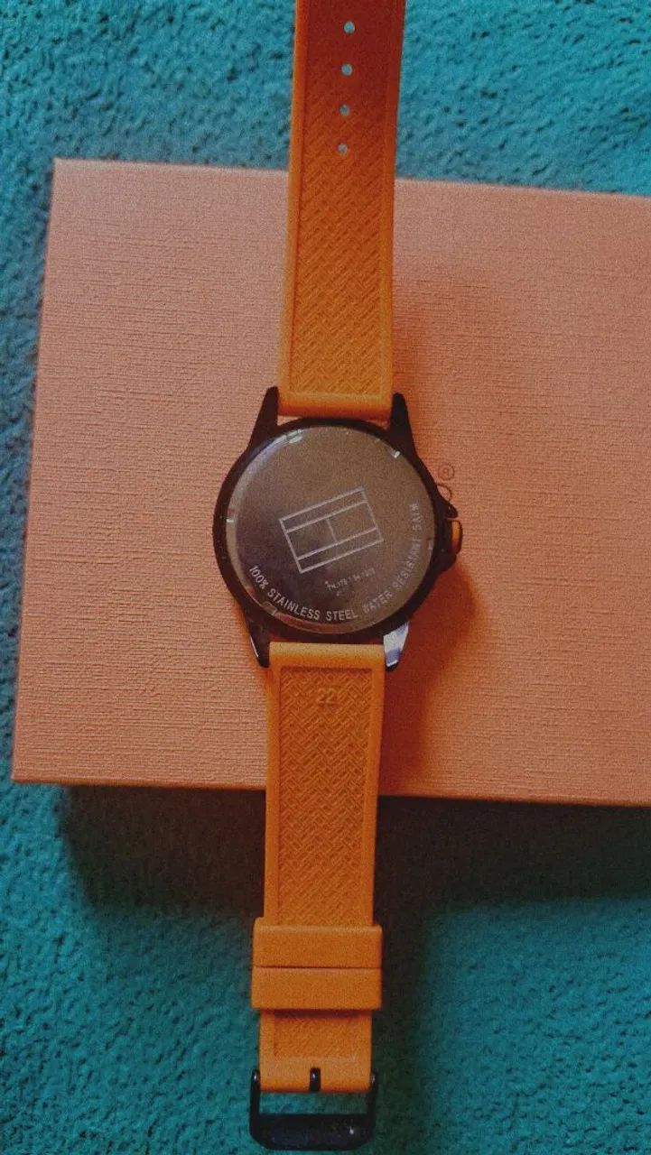 Relógio Tommy Hilfiger Pulseira Laranja  - Foto 3
