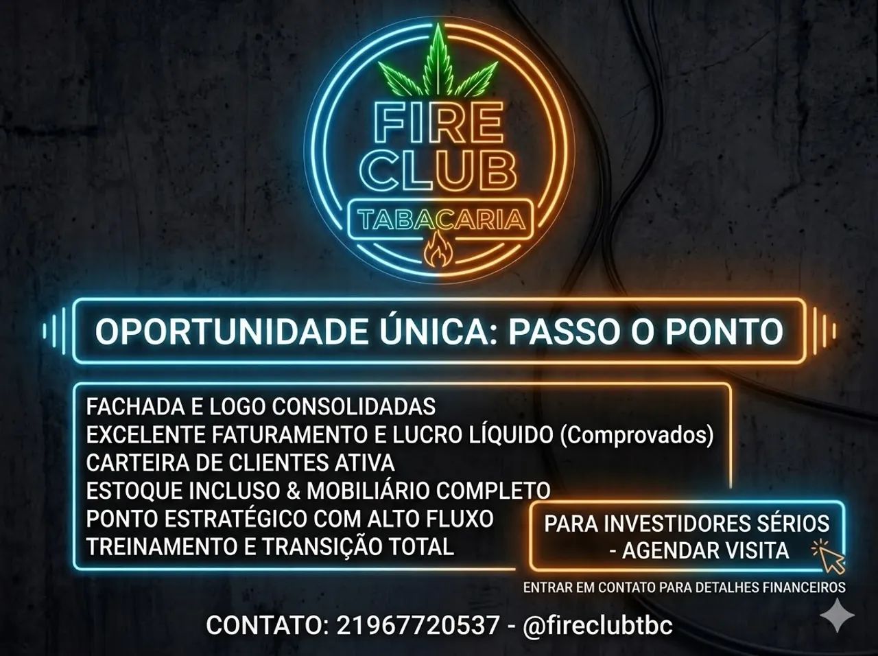 Passo o ponto fireclubtabacaria