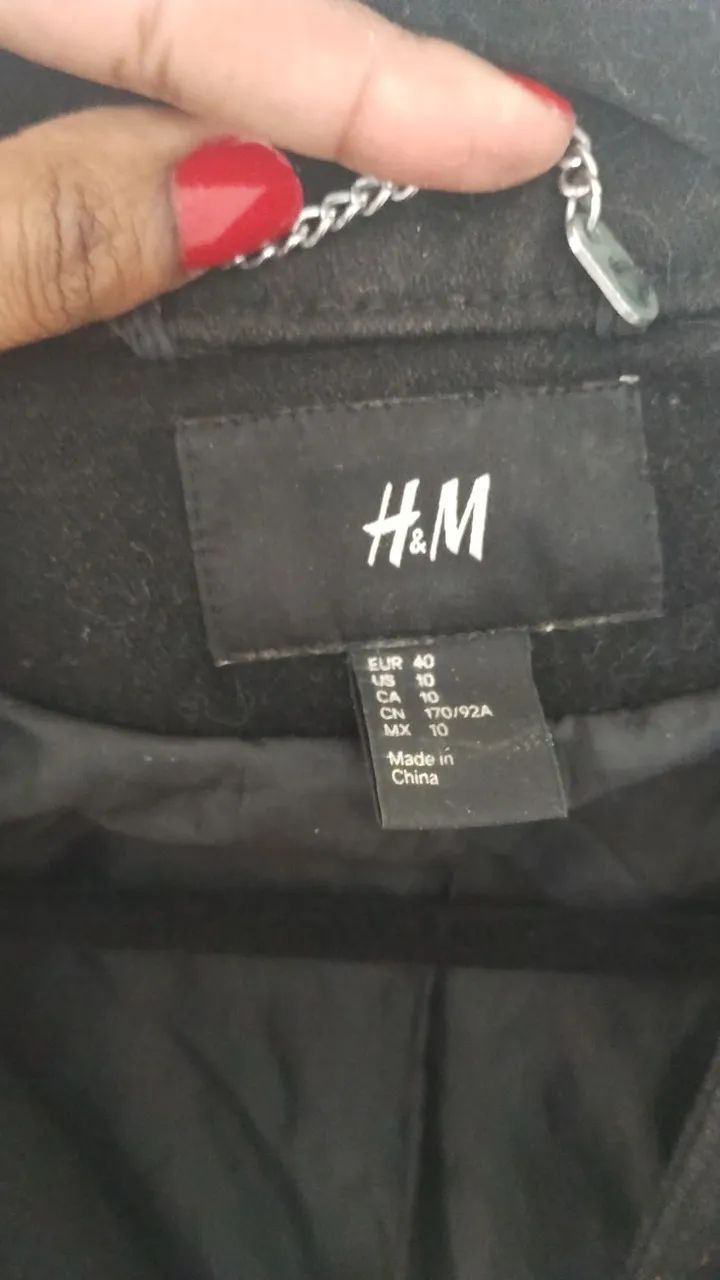 Casaco preto h&m importado - Foto 2