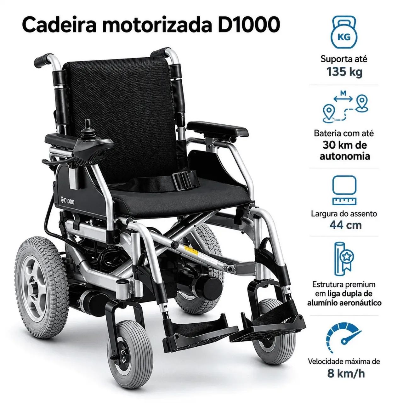 Cadeira de Rodas Motorizada Dobrável - Foto 4