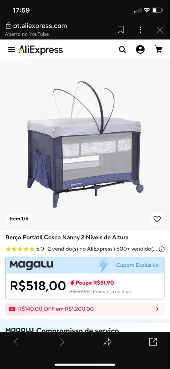 berço cosco nanny