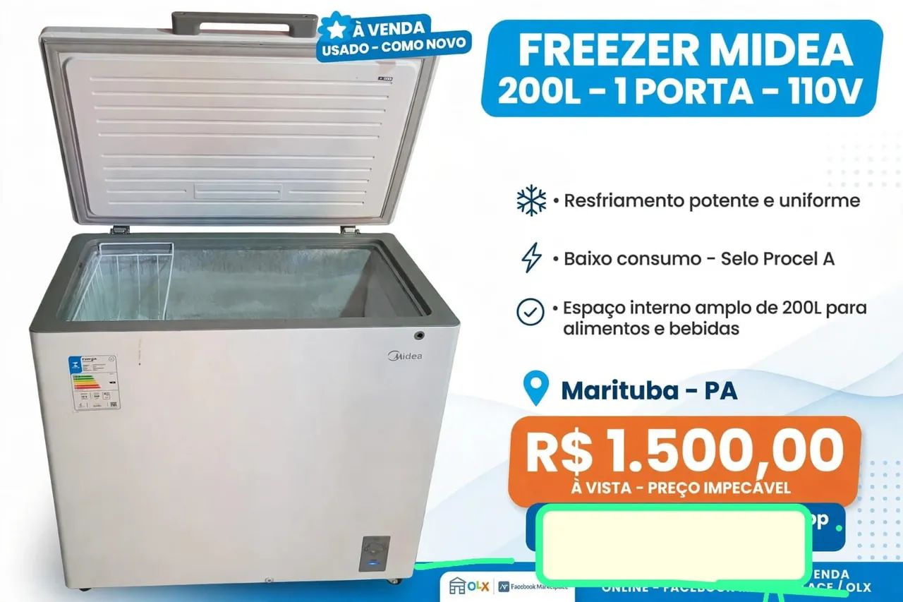VENDO FREEZER SEMI NOVO 