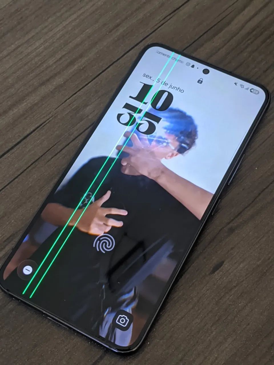 celular sansung s22 2 linhas na tela