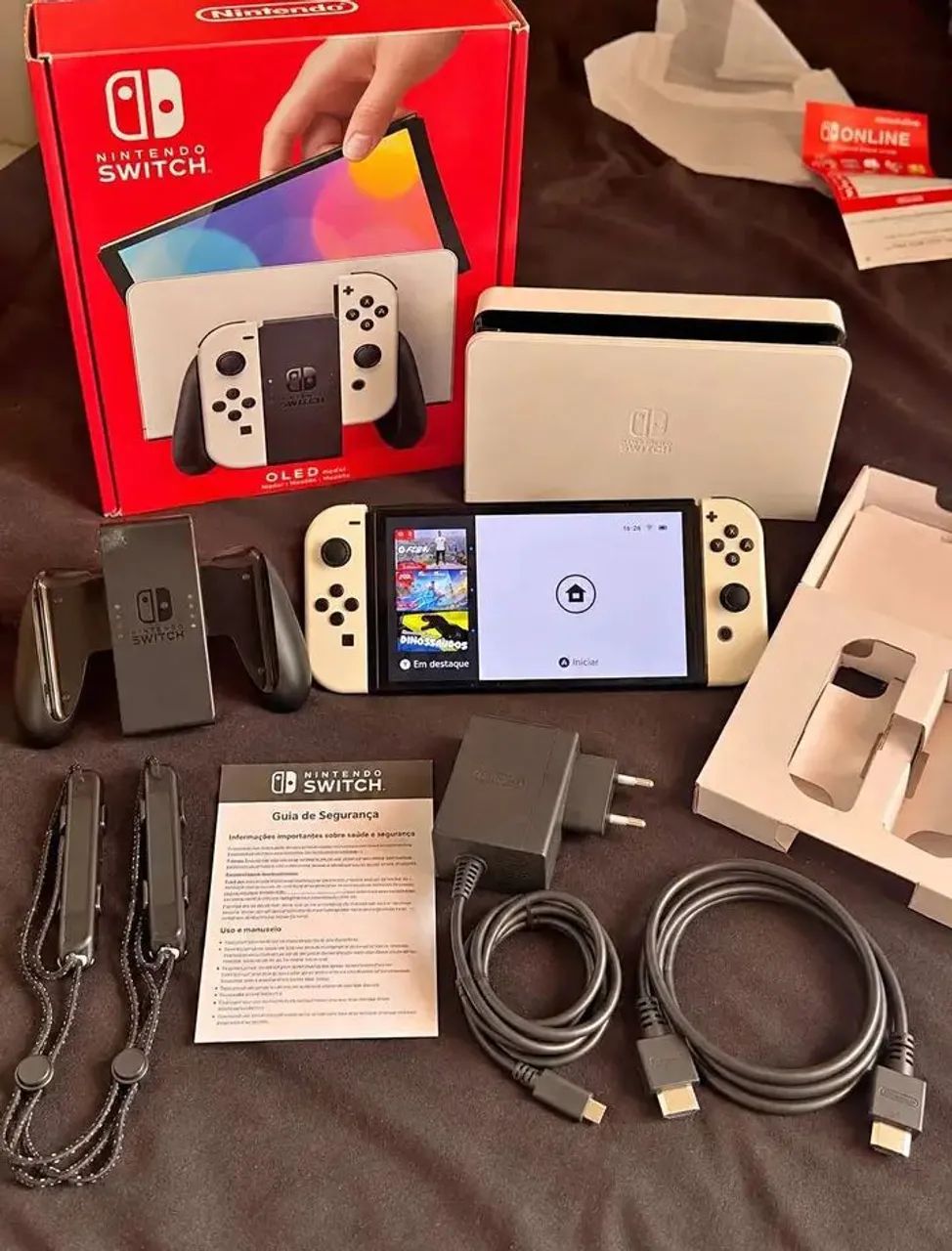 NINTENDO SWITCH OLED 64gGs - PERFEITO ESTADO 