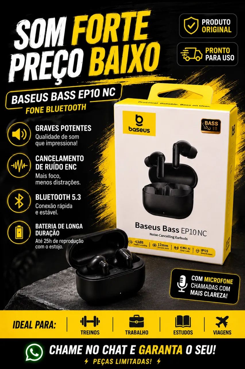 Fone baseus ep10 NC