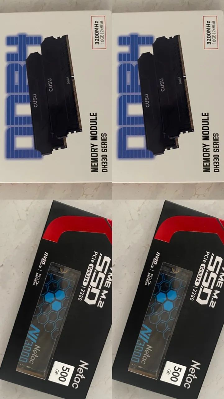 VENDO SSD E MEMÓRIA RAM NOVOS