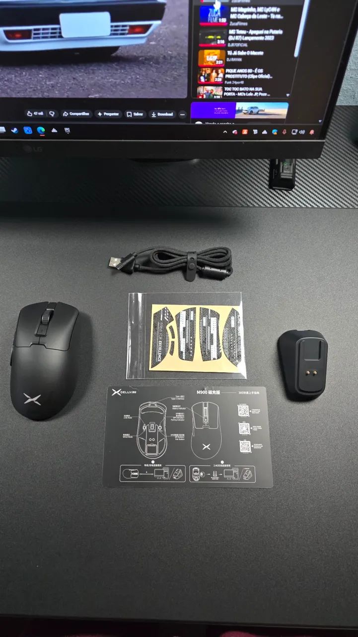 Delux M900 Pro com base de Carregamento com 8k de pollient  - Foto 5