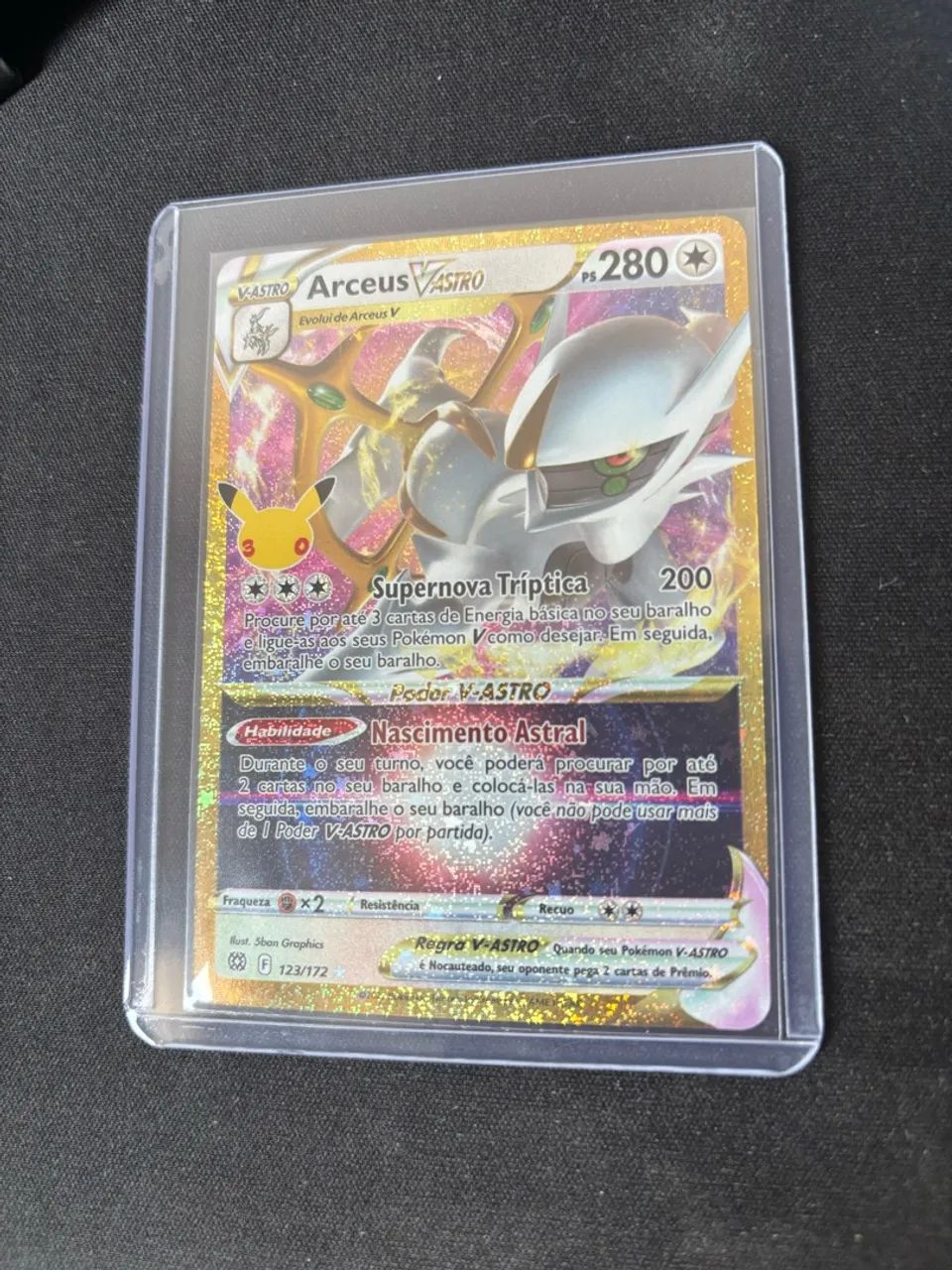 Carta Pokémon coleção 30 anos 