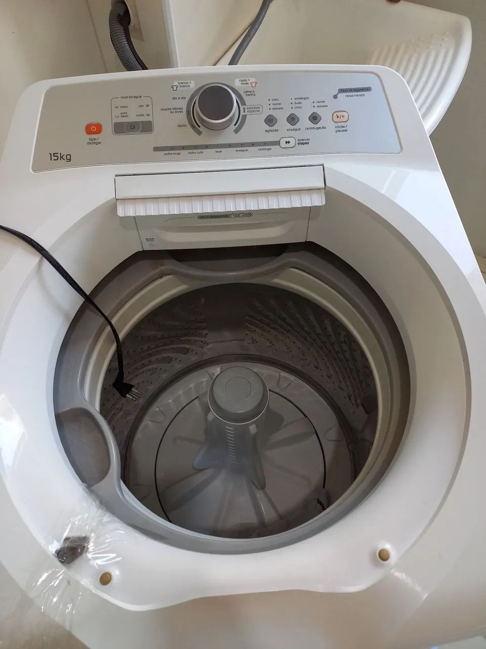 Maquina brastemp 15kg com varal de chão 