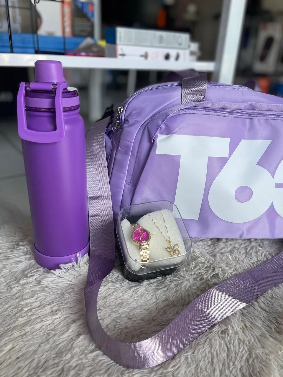 Mochila + garrafa + relógios kit presente perfeito dia das mães  - Foto 4