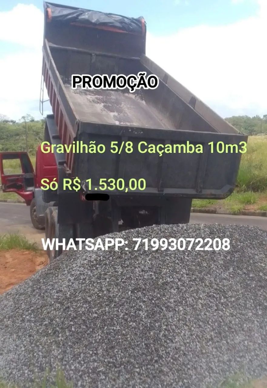 Caçamba de Gravilhão 5/8 10m³ Só 1.530$