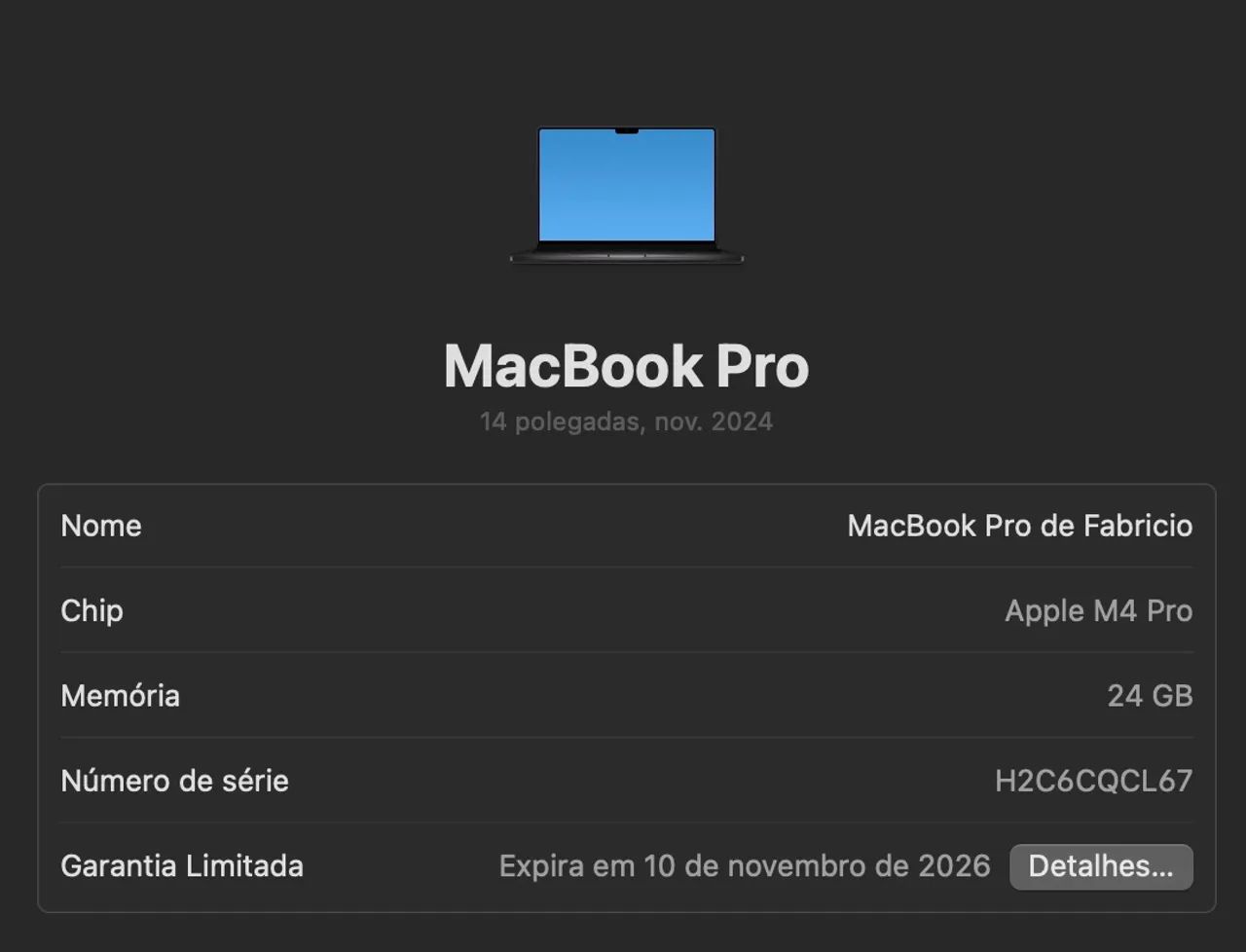 MacBook M4 Pro, 24 GB RAM - NOVÍSSIMO COM GARANTIA APPLE - Foto 2