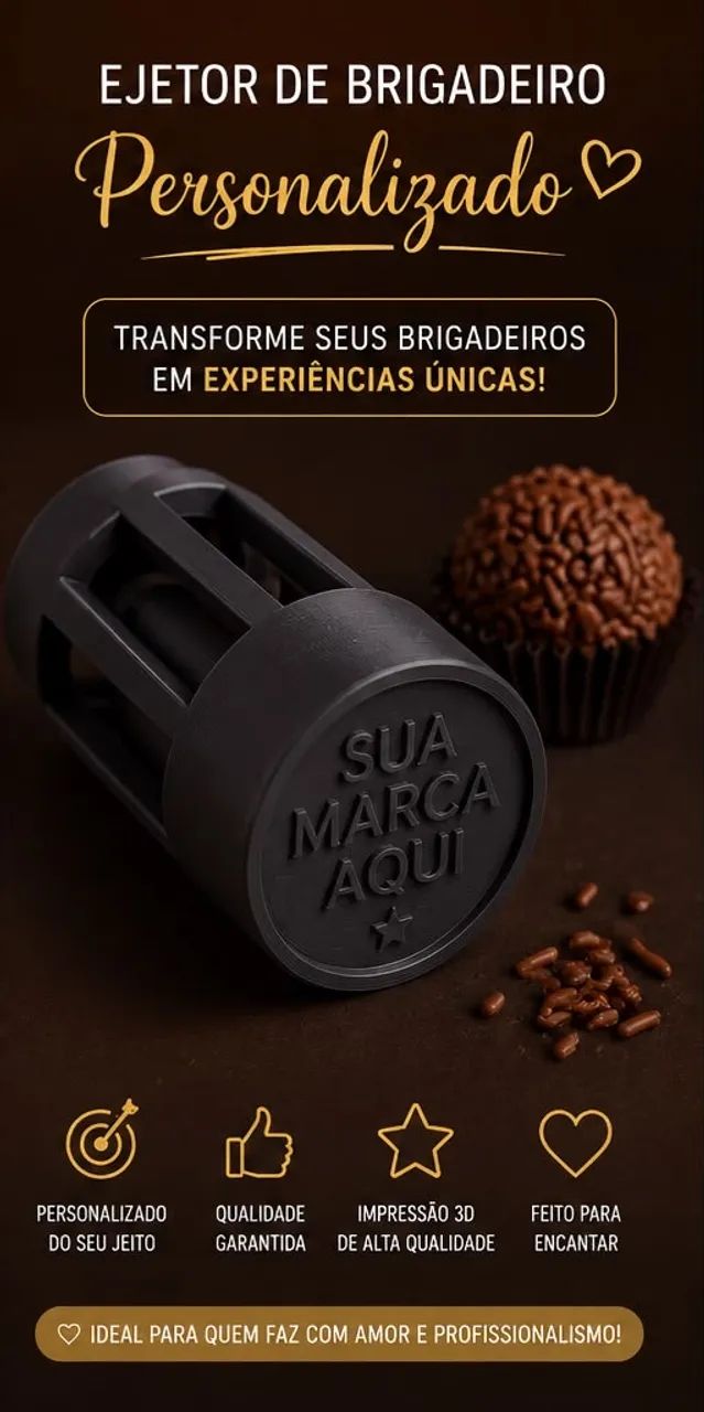 Ejetor de brigadeiro personalizado  - Foto 2