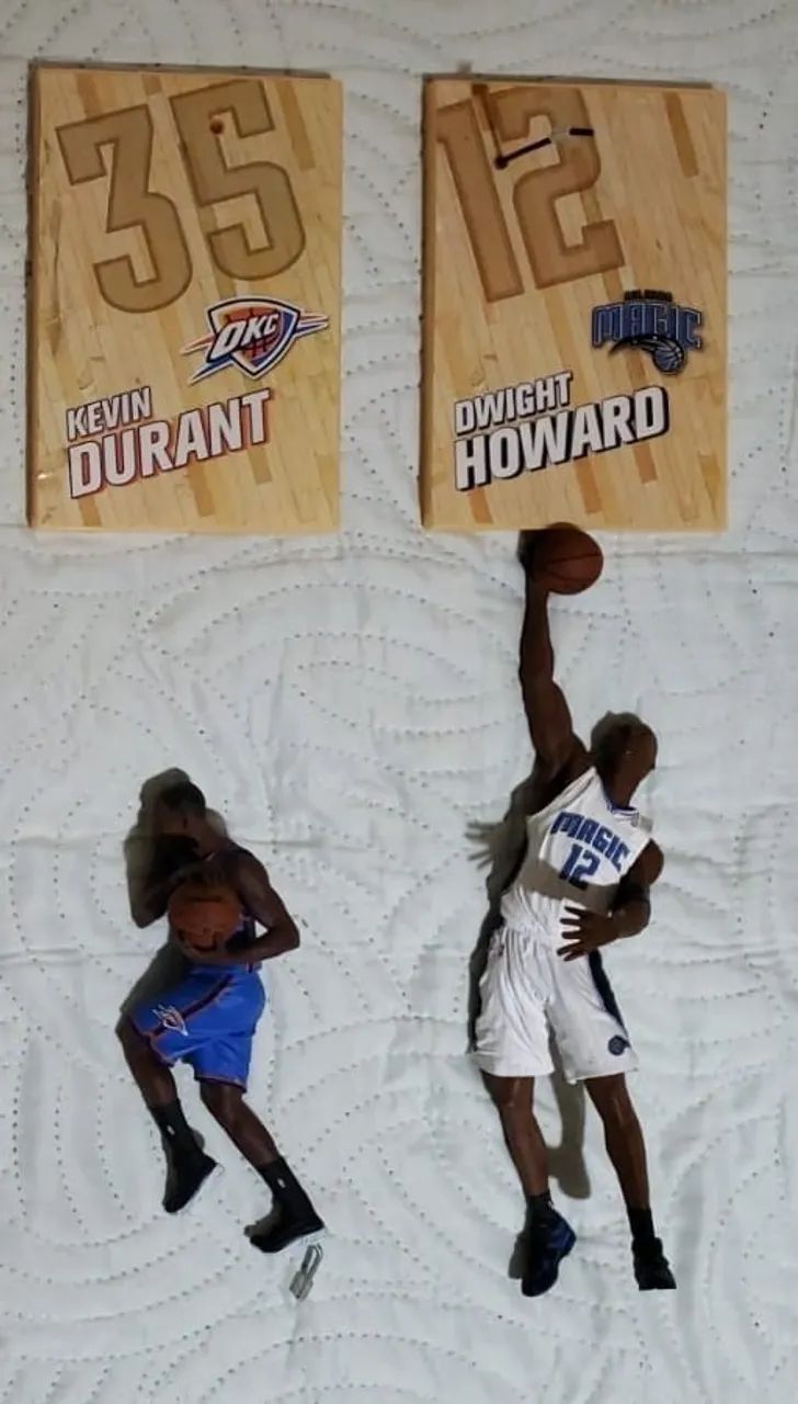 2 Miniaturas NBA McFarlane Toys - Kevin Durant e Dwight Howard