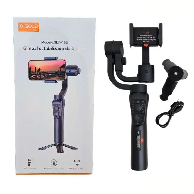 Gimbal Estabilizador para Celular SLF-10B - Novo!