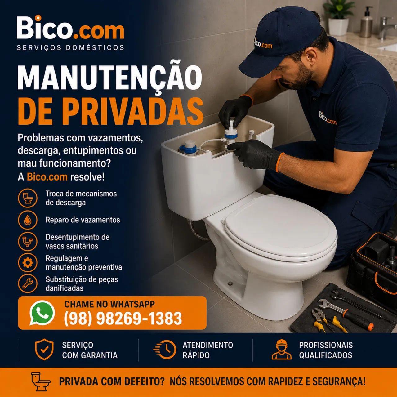 Manutenção de privadas