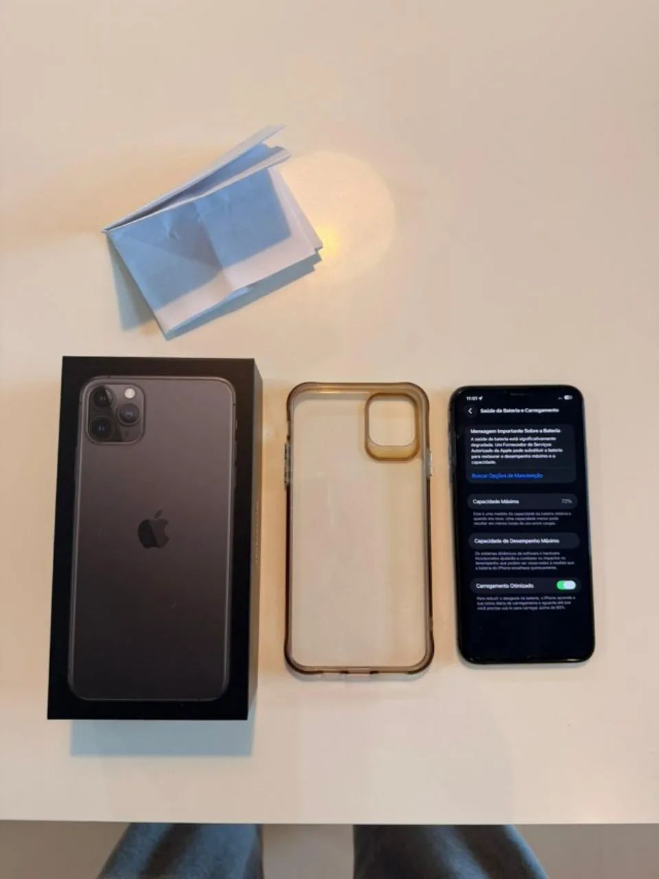  IPHONE 11 PRO MAX 256GB CINZA - Foto 2